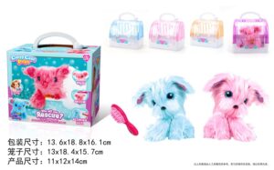 PERRO EN TRANSPORTIN CON ACCESORIOS 20CM