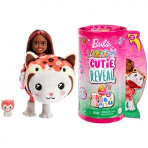 MUÑECA BARBIE CHELSEA CUTIE REVEAL GATO PANDA