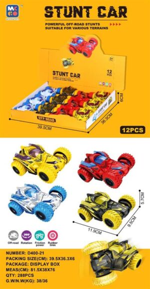 COCHES FRICCION RUEDA GIRA 12CM (EXP. 12)