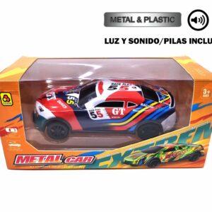COCHES DE METAL LUCES Y SONIDOS 17CM (EXP.12)