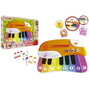 PIANO MUSICAL CON LUZ Y SONIDOS