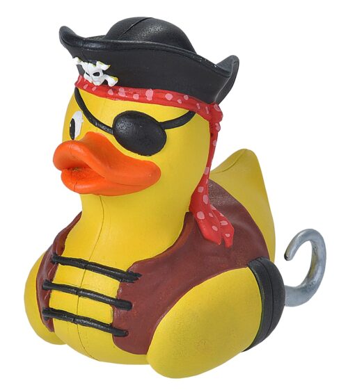 PATITO DE GOMA PIRATA 15CM (SIN AGUJERO)
