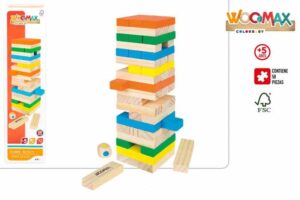 WOOMAX-TORRE BLOCS MADERA 58 PZAS -27CM