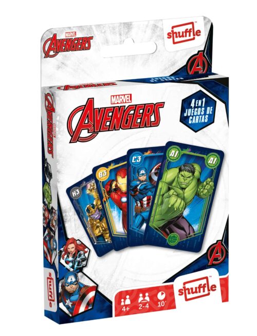 BARAJA AVENGERS 4 JUEGOS EN 1