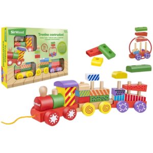 TREN DE MADERA DE ARRASTRE 16 PZS