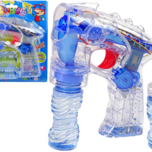 PISTOLA POMPAS ELECTRICA CON LUZ & 2 RECAMBIOS JABON