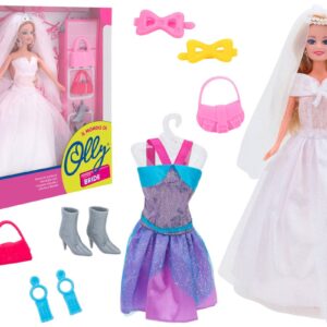 MUÑECA NOVIA CON ACCESORIOS 2 MOD