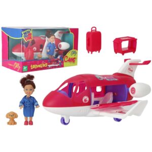 AZAFATA Y AVION CON ACCESORIOS