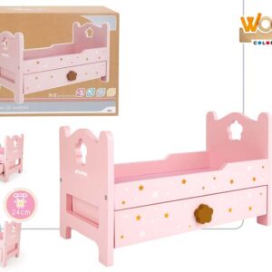 WOOMAX CAMA DE MADERA PARA MUÑECAS