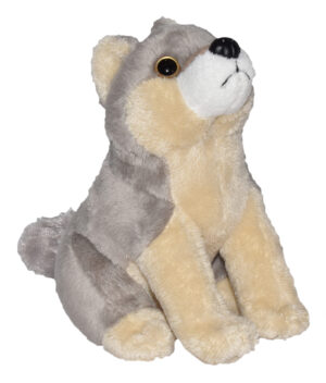 PELUCHE LOBO CON SONIDO 20CM