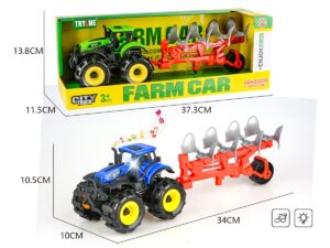 TRACTOR CON ARADO LUCES Y SONIDOS 38CM