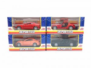 DEPORTIVO DESCAPOTABLE METALICO 2 MODELOS 20CM