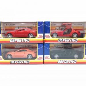 DEPORTIVO DESCAPOTABLE METALICO 2 MODELOS 20CM