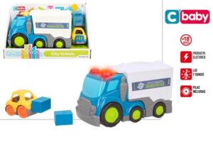 CAMION FRICCION C/LUZ Y SONIDO 30CM