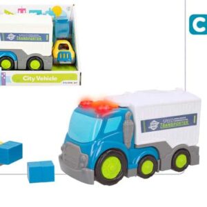 CAMION FRICCION C/LUZ Y SONIDO 30CM