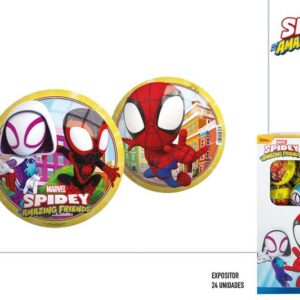 SPIDEY PELOTA PVC D13CM-DISP 24
