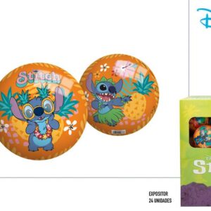 STITCH-PELOTA PVC D13CM - DISP24 (HINCHADA)