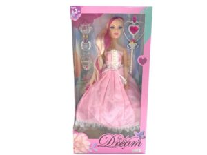 MUÑECA CON VESTIDOS Y ACCESORIOS 45CM