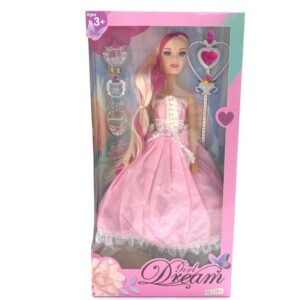 MUÑECA CON VESTIDOS Y ACCESORIOS 45CM