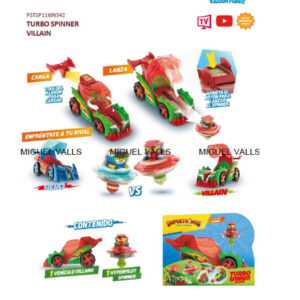 SUPERTHINGS KAZOOM POWER VEHICULO TURBO SPINNER VILLAIN (APARTIR DEL 30/01)