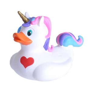 PATITO DE GOMA UNICORNIO 15CM (SIN AGUJERO)