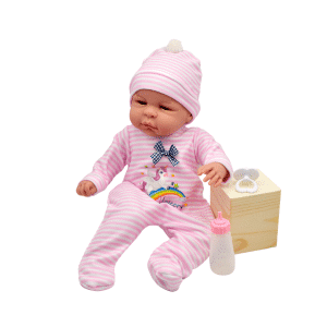 MUÑECA LILI PIJAMA ROSA 45CM