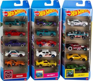 PACK DE 5 VEHICULOS HOT WHEELS 1806 MATTEL