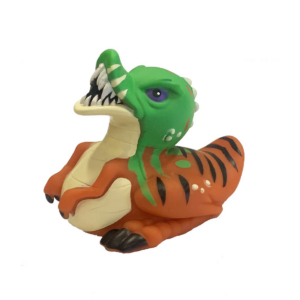 PATITO DE GOMA T-REX 15CM (SIN AGUJERO)
