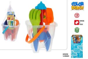 SET PLAYA-COHETE 30 CM+PALAS+CUBO CASTILLO