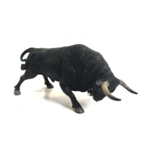 TORO BRAVO NEGRO ZAINO EMBISTIENDO