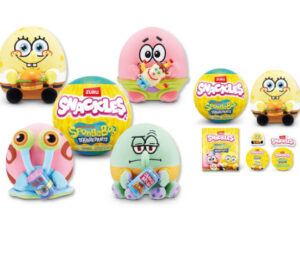 PELUCHE BOB ESPONJA SNACKLES EN BOLA SORPRESA EXP.15 (APARTIR DEL 15/02)