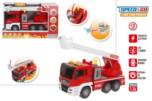 CAMION FRICCION BOMBEROS L/S 31 CM.