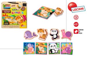 PUZZLE MADERA ANIMALES MONTESSORI 20 PZAS