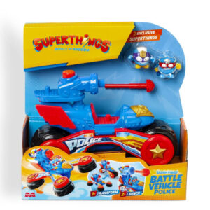 FIGURA SUPERTHINGS S BATTLE VEHICULO POLICIA