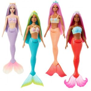 MUÑECA BARBIE SIRENA COLA RÍGIDA SURTIDA