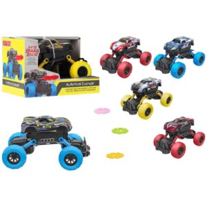 COCHE DE FRICCION METAL BIG FOOT LANZA DISCOS