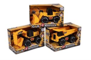 VEHICULOS CONSTRUCCION 3 MODELOS 20CM LUCES Y SONIDOS