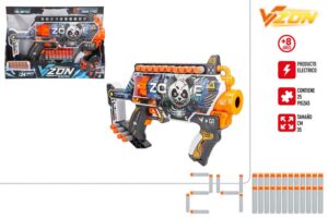 PISTOLA DARDOS SKIN ELECTRICA C/24 DARDOS 35 CM