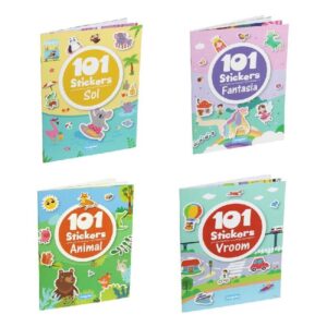 LIBRO PARA COLOREAR CON 101PEGATINAS 28x21x1cm/24PGS