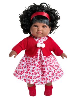 LYA HABLA PULSADOR BOLSA (BLANCA-MULATA) 40 CM.