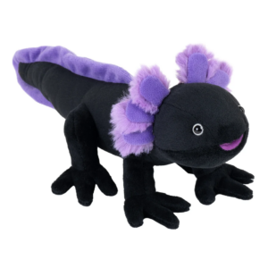 PELUCHE MINI AJOLOTE NEGRO 20CM