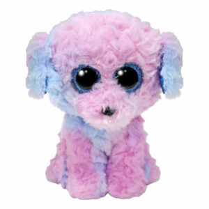 CANICHE FLORA ROSA Y AZUL BEBE 15 CM