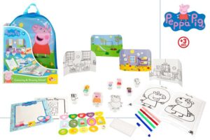 PEPPA PIG SET MOCHILA C/PINTURAS Y ESCENARIO +3Y