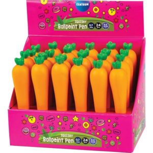 Bolígrafo “SQUISHI Carrot” tinta azul 0.7 mm Exp. 24