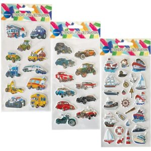 Pegatinas con relieve de 190x100 mm surtido