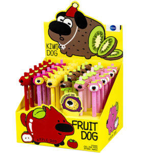 Bolígrafo retráctil "FRUIT DOG" tinta azul 0,7 mm (surtido) Exp.36