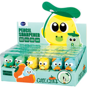 Sacapuntas de plástico CUTE CHICK Surtido. Exp.24
