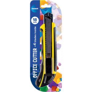Cortador grande, cuchilla de 18 mm con 4 sistemas de cambio automático de cuchillas / blíster