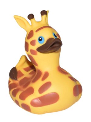 PATITO DE GOMA GIRAFA 15CM (SIN AGUJERO)