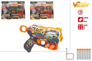 PISTOLA DARDOS SKIN C/6